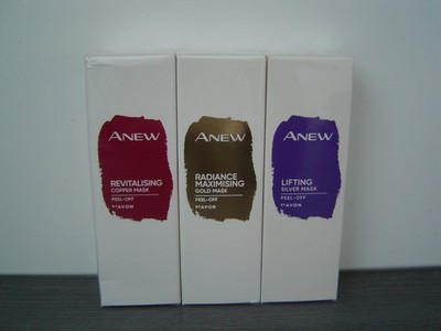ANEW 3x Gesichtsmaske - mit Kupfer, Gold und Silber - je 75 ml