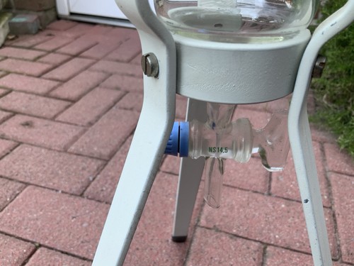 Schott Glas Perkolator aus Apotheke / nach DAB mit Ständer - Bild 4 von 8