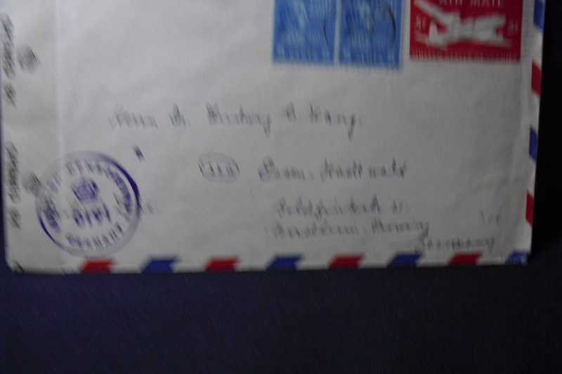 Censored Air Mail Envelope Madison Wisconsin to Nordheim Germany