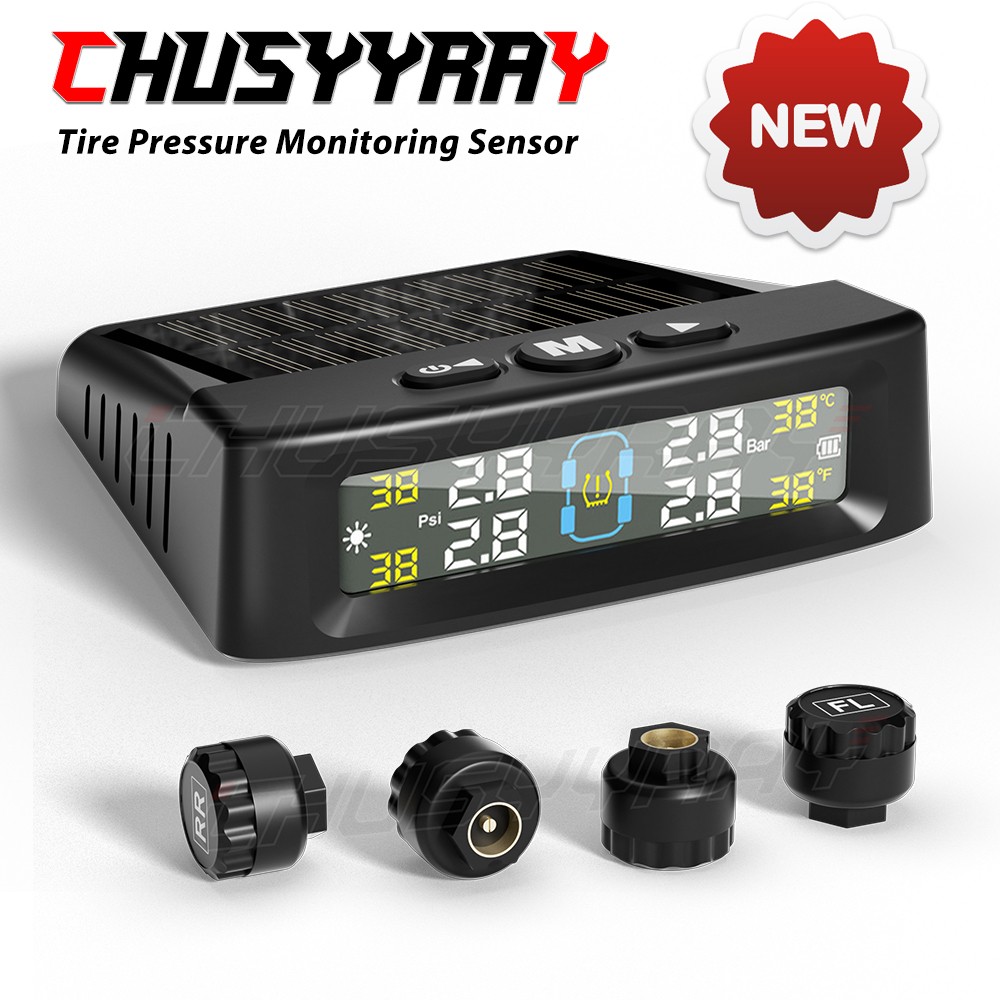 Wireless TPMS Car Tire Tyre Pressure Monitoring System With 4 Internal Sensors