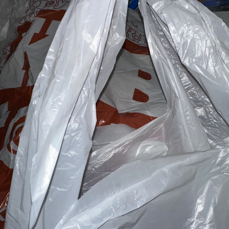 Juego de 2 bolsas de plástico gris grande vintage KB Toys tamaño grande y mediano Foto 4 de 4