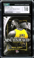 2024 Topps Now #10 All-Time Leader Minutes Played Lebron James ~ CCG 10 GEM