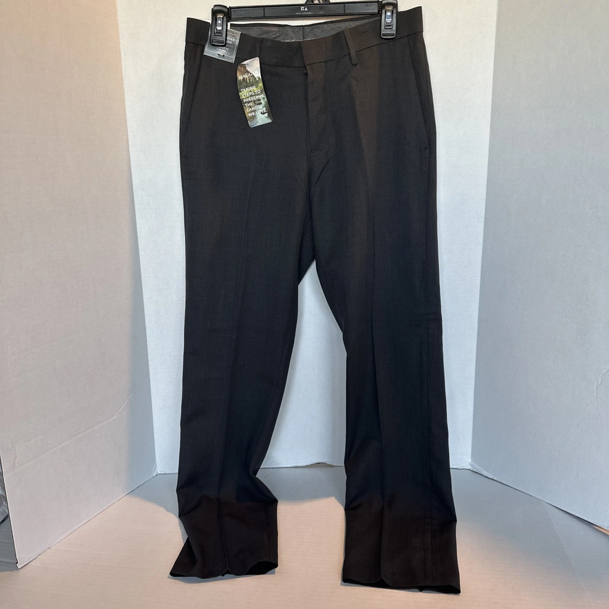 Haggar Slim Flat Front Pants for Men for sale | eBay