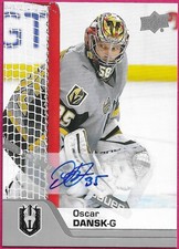 2020-21 Upper Deck AHL Hockey OSCAR DANSK #78 Autograph