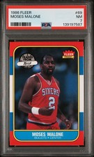 1986-87 Fleer #69 Moses Malone PSA 7