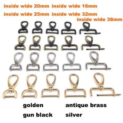 MARKENLOS Abnehmbare Karabiner drehbare Tasche Handtasche Schultergurt Gürtelverschluss