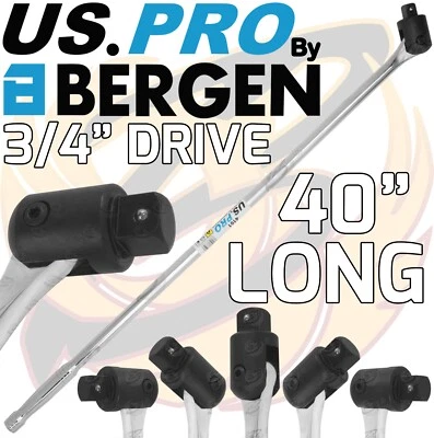 BERGEN BREAKER BAR 3/4" Drive 1016mm 40" Long Strong Arm Power Bar Wheel Wrench