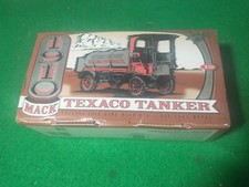 1995 ERTL DIECAST 1910 MACK TEXACO TANKER LOCKING COIN BANK WITH KEY NEW IN BOX