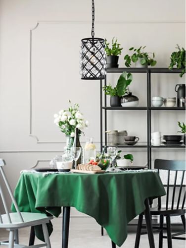 Crystal Pendant Matte Black Light Fixture Kitchen Island or Dining Room Lighting - Picture 3 of 9