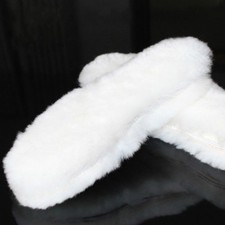 One Pair Wool Sheepskin Thick full Fluffy Shoes Insoles Boots Inner Soles Unisex