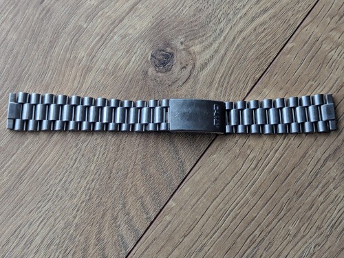 Vintage 70er Jahre Camy Day-Date Rallyking Diver 18mm NUR EDELSTAHL ARMBAND - Bild 2 von 22
