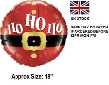 Christmas 18" Santa Belt Ho Ho Ho Foil Balloon New Year Xmas Party Home Decor UK