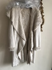 Tesco F&f Women Winter Coat Swede Uk6 Small / Snow Coat Mid Knee Length Long