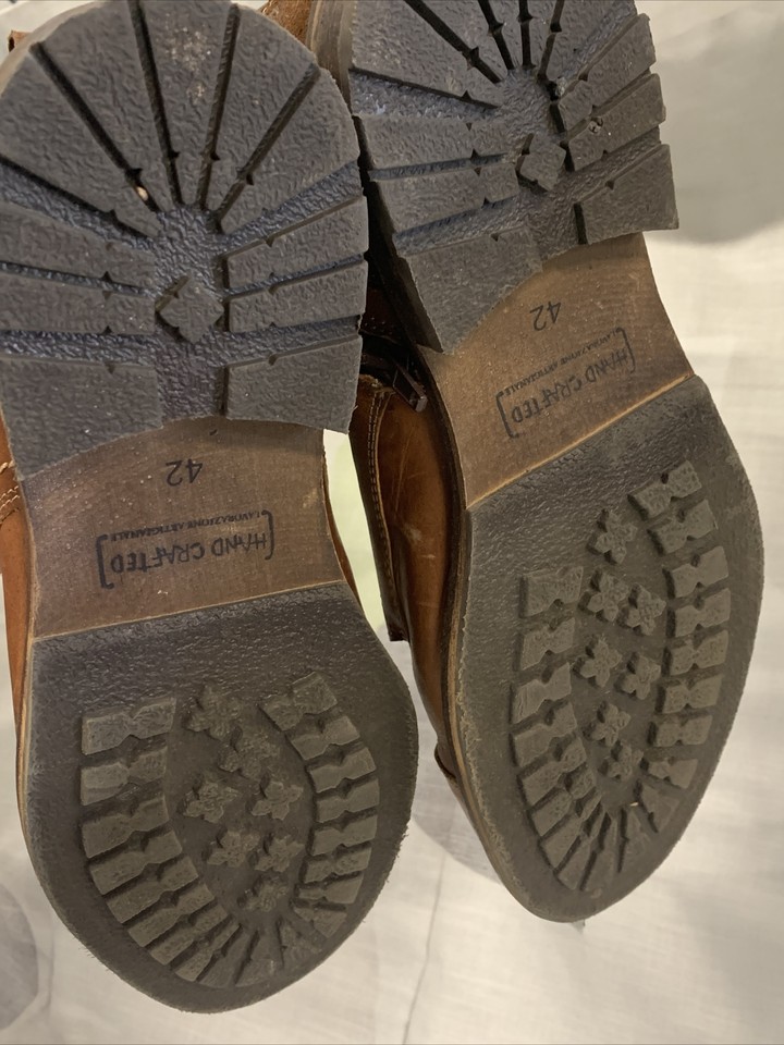 Bull Boxer Kelden Cap Toe Leather Ankle Boots Mens Size EU 42 US 9