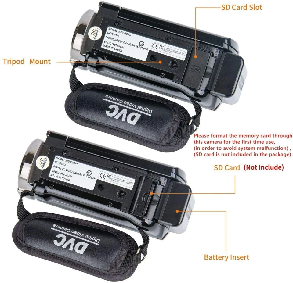 New Video Camera Camcorder 24MP 16x Digital 3" LCD Full HD 1080P Recorder 2 Batt - Image 4 of 4