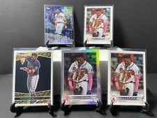 Ronald Acuna Jr Lot 2022 Topps Series 1 Rainbow Foil, Base, 21 Update Black Gold