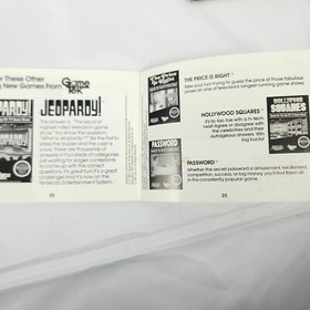 WHEEL OF FORTUNE Nintendo NES Instruction Booklet Manual *ONLY*