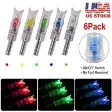 LED Lighted Nocks for Crossbow Bolts 7.62mm Automatic Inside Diameter Half Moon