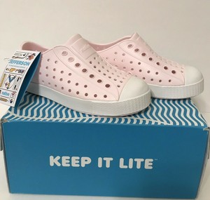 milk pink native shoes