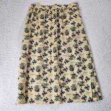 Vintage Post OHorn Skirt Women 8 Yellow Duck Hunt Club Preppy Old Money Pockets
