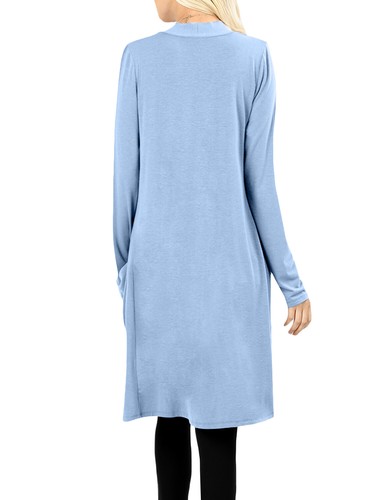 NE PEOPLE Damen Basic Langarm vorne offen lässig Taschen Cardigan NEUJ1440 - Bild 120 von 125