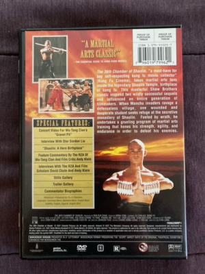 THE 36TH CHAMBER OF SHAOLIN 197/2007 DVD SHAW BROTHERS REGION 1 US