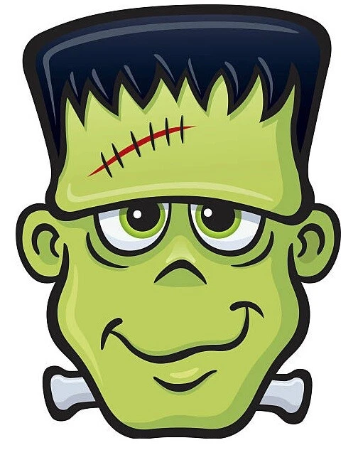 Halloween Frankenstein Face Edible Cake Topper Decoration | eBay