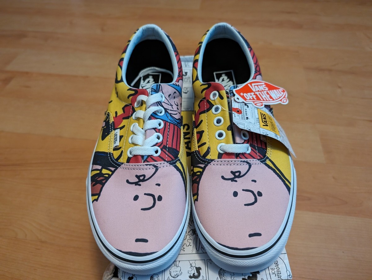 VANS Era x PEANUTS Gang Snoopy Charlie Brown Comic Print Vintage