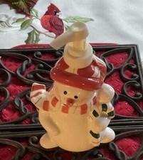 Christmas Snowman Pump Soap Dispenser bath accessories to add festive fun,Empty