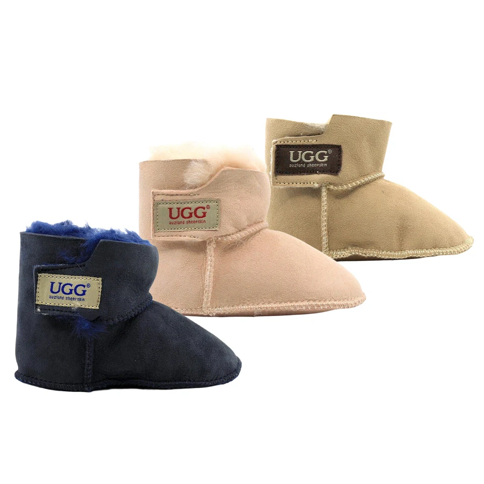 UGG Baby Booties Australian Sheepskin Wool Water-Repellent Kids Ankle Booties