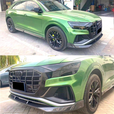 Carbon Fiber Bumper Front lip Body Kits Fits For Audi Q8 SQ8 2019-2022
