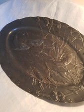 pewter art nouveau pewter platter