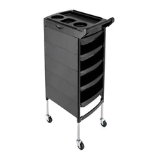 Beauty Salon Trolley Equipment Rolling Cart Tray Hair Styling Storage Station