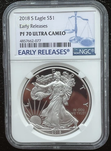 2018-S $1 SILVER AMERICAN EAGLE NGC PF70 Early Releases : 06819