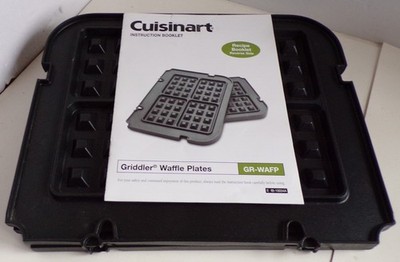 Cuisinart GR-WAFP Griddler Waffle Plates Replacement 2 Metal Piece Open Box