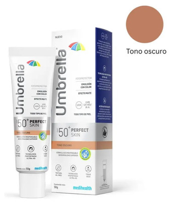 Medihealth Umbrella Perfect Skin SPF 50+ Tinted Sunscreen Dark Shade 50g New