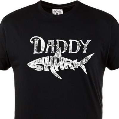Herren T-Shirt Daddy Shark Papa Geschenk Vatertag lustig