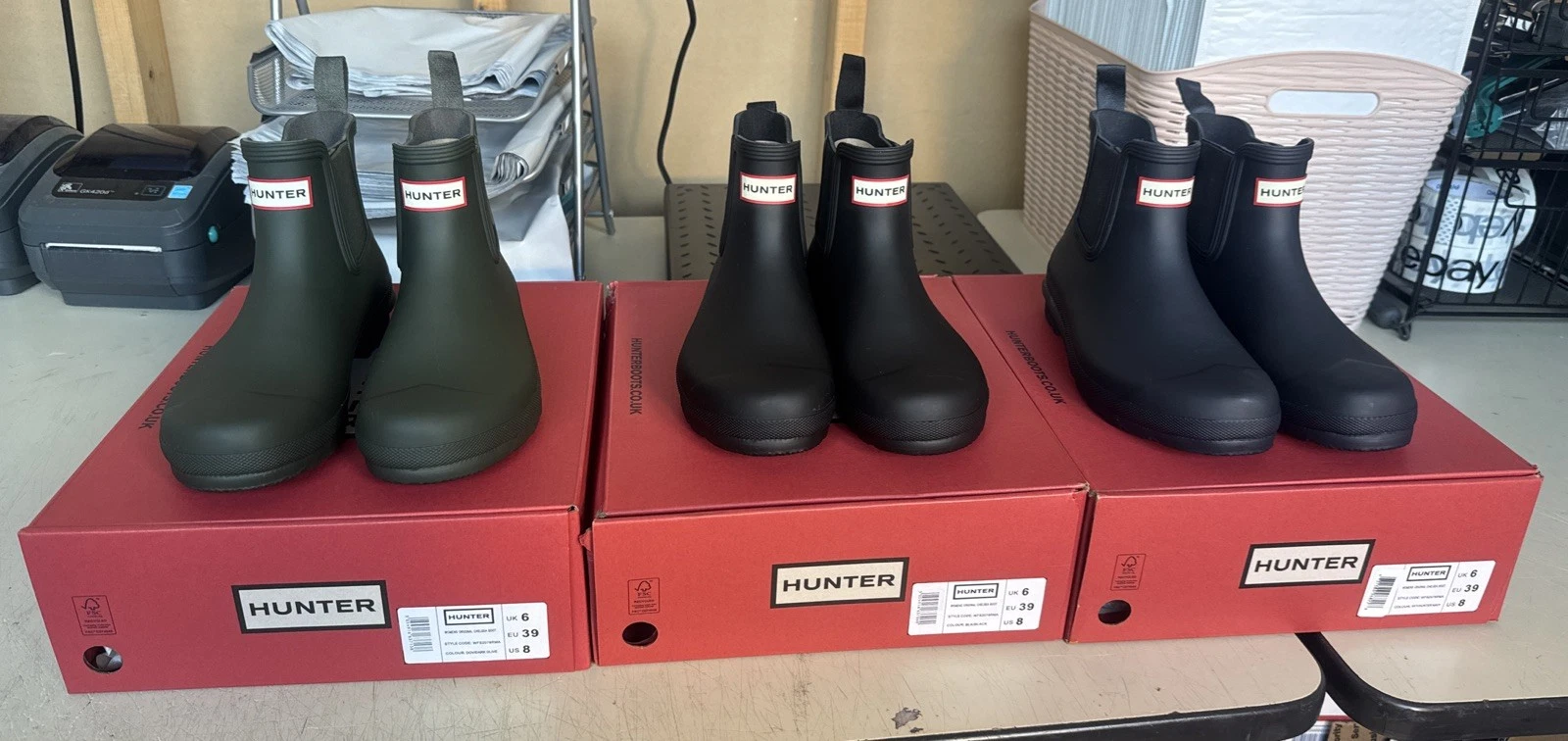 PICK SIZE / COLOR - Hunter Women's Original Chelsea Rubber Rain Boots