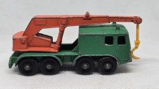 Vintage Lesney Matchbox 30 8-wheel Crane Truck Green Made In England