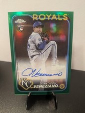 2024 Topps Chrome - Rookie Autographs Anthony Veneziano  Green Refractor /99 