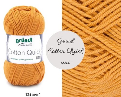 ''Gründl Cotton Quick uni'' 50g Knäuel 100 % Baumwolle uni in vielen Farben