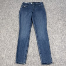 Nine West Heidi Pull-On Crop Jeans Woman's Size 4 Actual Fits 29x29 Blue Denim