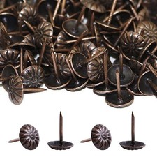 500 PCS Upholstery Tacks Decorative Furniture Nails Pins Red Metal 17x11mm