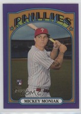 2021 Heritage High Number Hot Box Chrome Purple Refractor Mickey Moniak #653 sh7