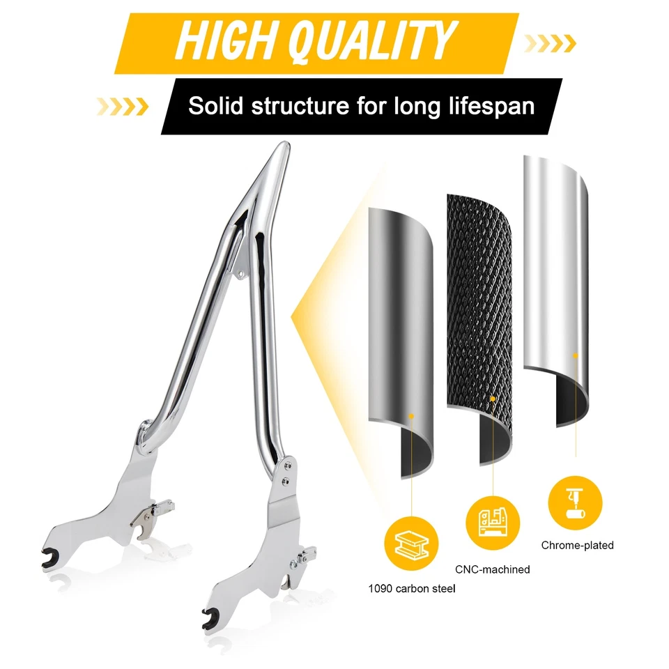 Respaldo Harley Passenger 26 pulgadas Sissy Bar para Softail Fat Bob 2018-up Foto 2 de 4