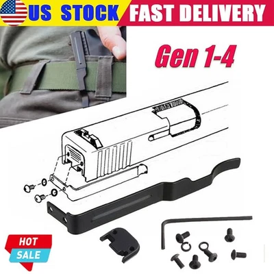 MALLOUTDOOR1 Back Belt Clip for Glock Slide Holster 17 19 22 23 24 25 26 27 28 31 32 33 34