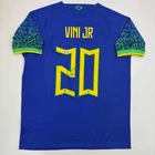 Autographed/Signed Vini Vinicius Jr. Brazil Blue Soccer Jersey Beckett BAS COA