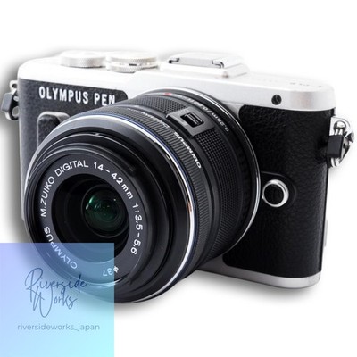 Olympus PEN E-PL8 Schwarz Spiegellose Kamera Kit Gebraucht WLAN SD-Karte inkl...