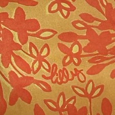 NWOT Lilly Pulitzer Vintage Men  s Stuff Floral Orange Beach 70  s Pants 33X30