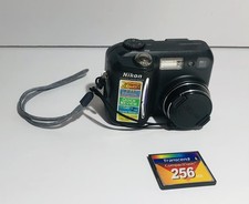 Nikon Coolpix 885 Digital Camera Compact Point and Shoot 3.2MP With Flash Card